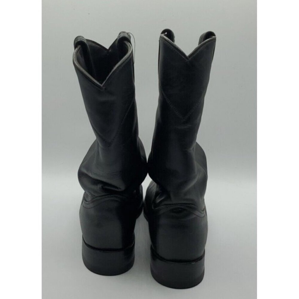 ACME Roper Women's Black Leather Slouch Boots Style 08050L Size 6.5 - Picture 4 of 12